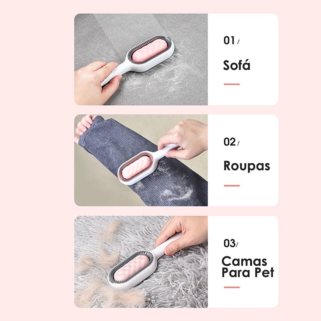 Escova Removedora Tira Pelos 3 em 1 - Imagem 2