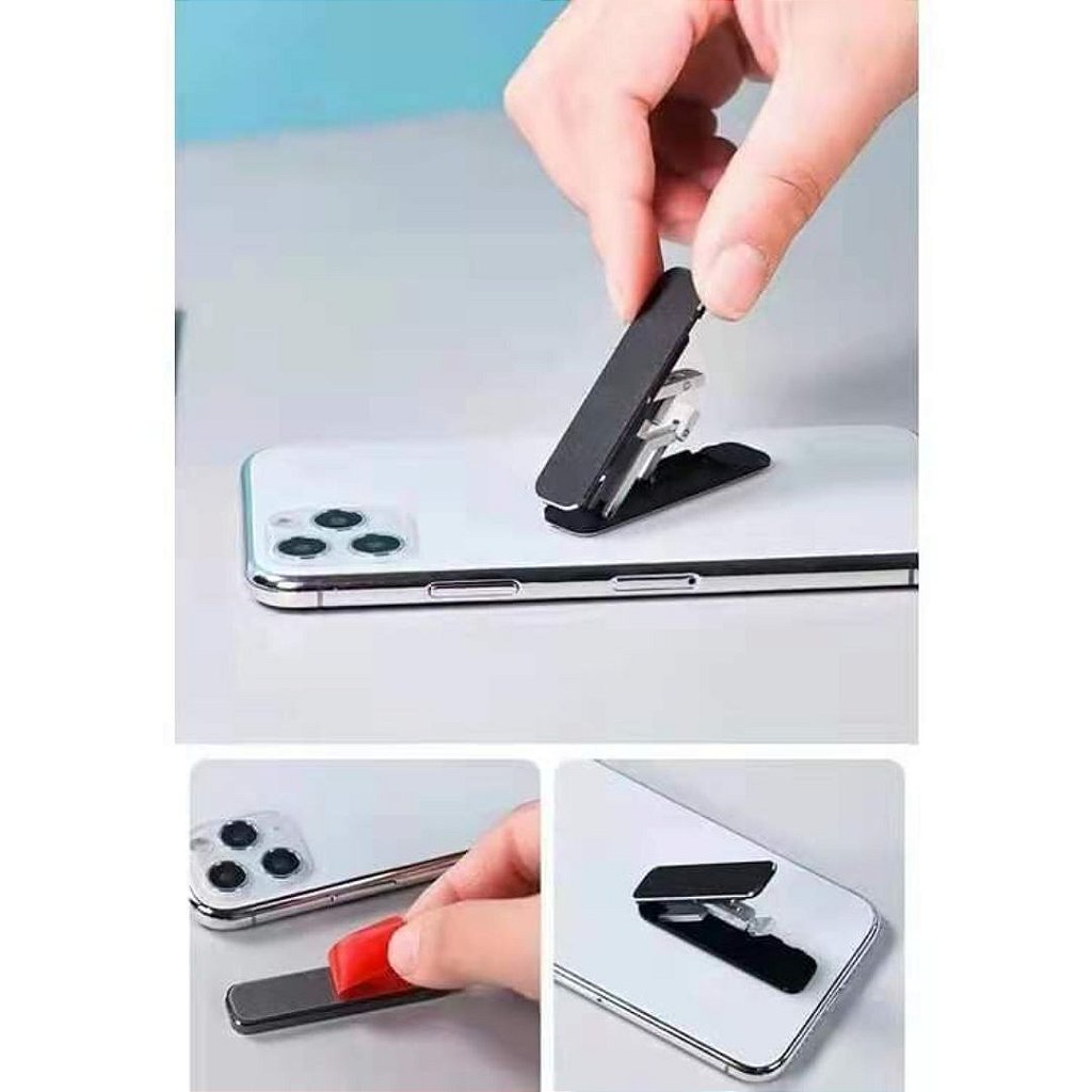 Suporte De Celular Dobrável Portátil De Alumínio Compacto Universal - Imagem 2