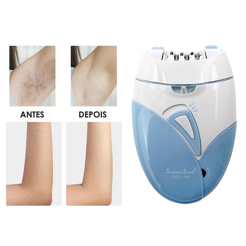 Depilador Elétrico Sem Fio USB Remove Na Raiz Portátil Rosa - Imagem 2
