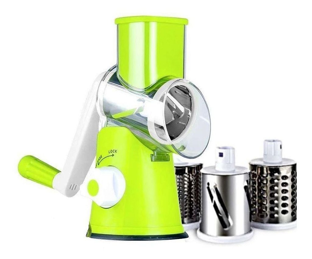 Cortador Fatiador Legumes Verdura Ralador 3 Laminas - Imagem 3