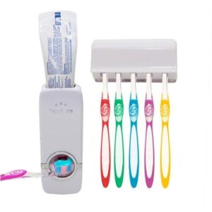 Dispenser Suporte De Pasta De Dente Automatico Porta Escovas