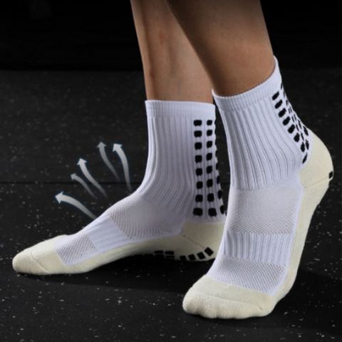 Meia Esportiva Antiderrapante Cano Alto Veste do 34 ao 45 - Imagem 2