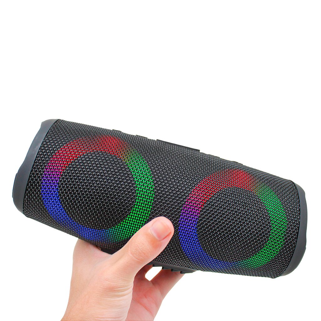 Caixa Caixinha De Som Bluetooth Pendrive Cartão SD Portátil 40w RGB - Imagem 6