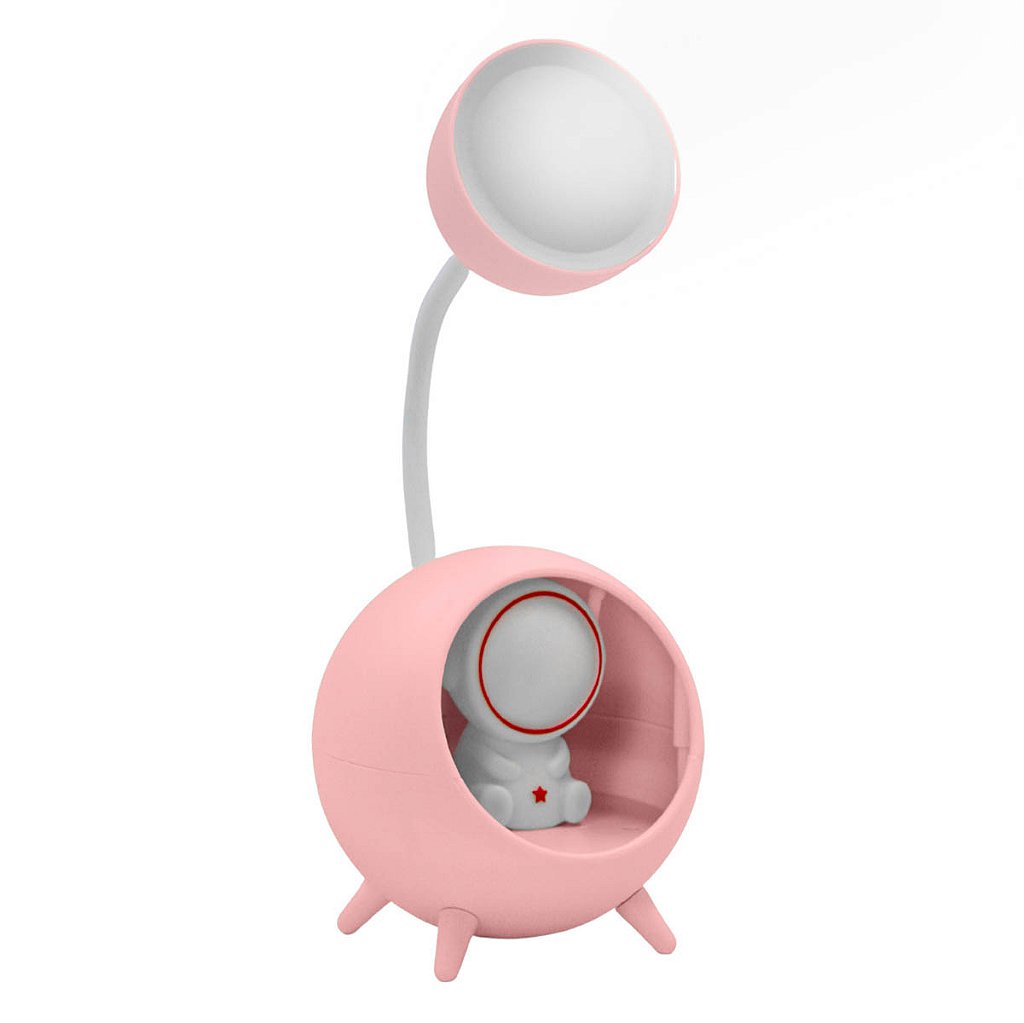 Luminária De Mesa Decorativa Articulável P/ Leitura Astronauta - Imagem 2