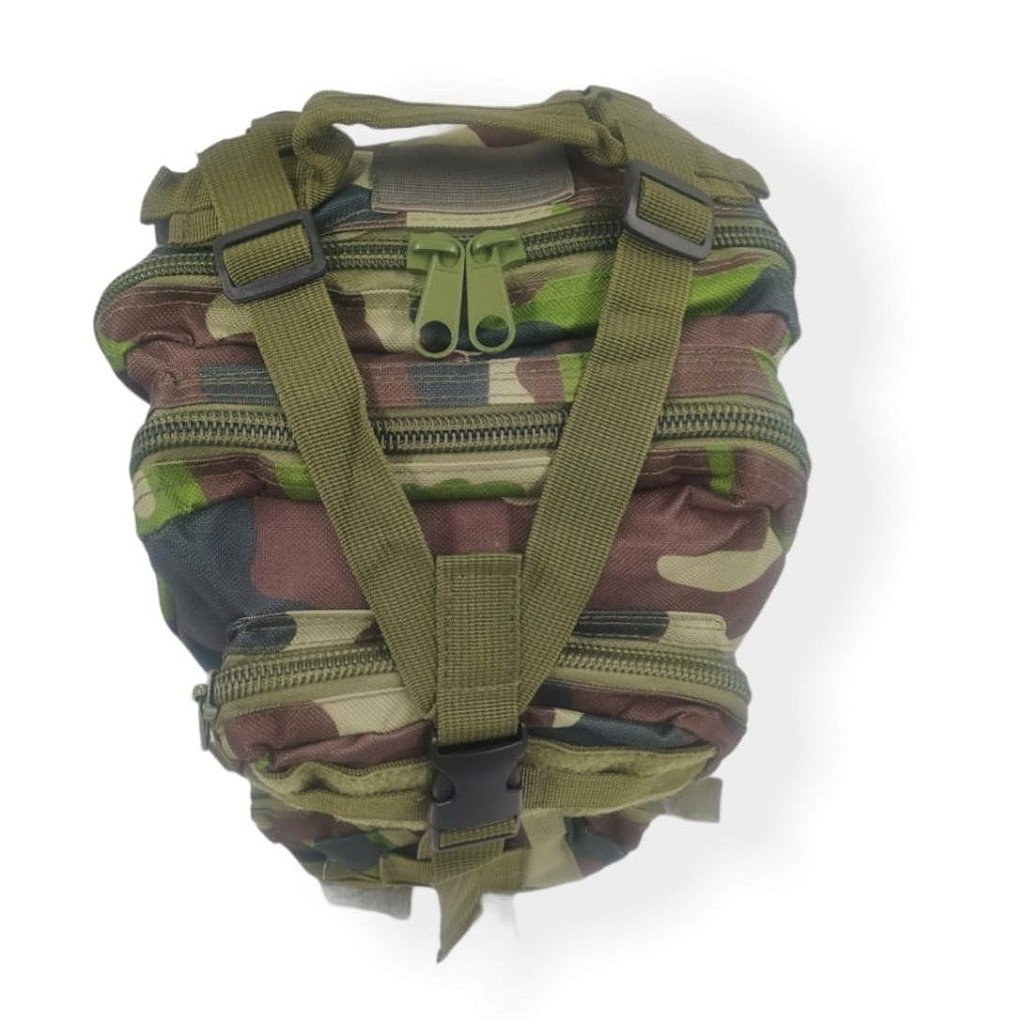 Mochila Tatica Militar Assalt 30l 3d Verde Camuflada Padrão - Imagem 5
