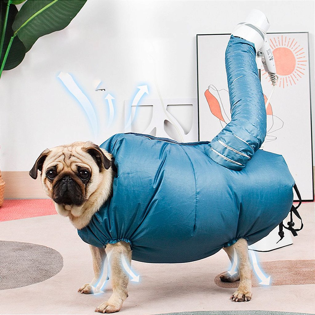 Capa De Secagem Rápida Petshop Saco Para Secador Tamanho L - Imagem 7