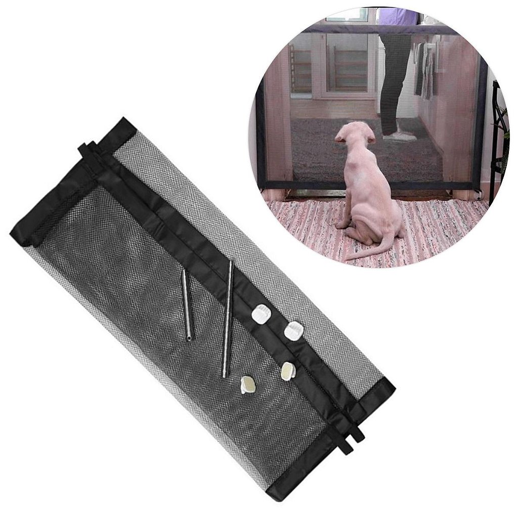 Tela Protetora Porta Grade Bebes Cães Gatos Pet 182x76cm - Imagem 5