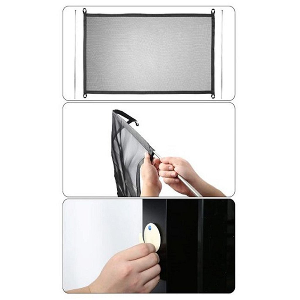 Tela Protetora Porta Grade Bebes Cães Gatos Pet 182x76cm - Imagem 7