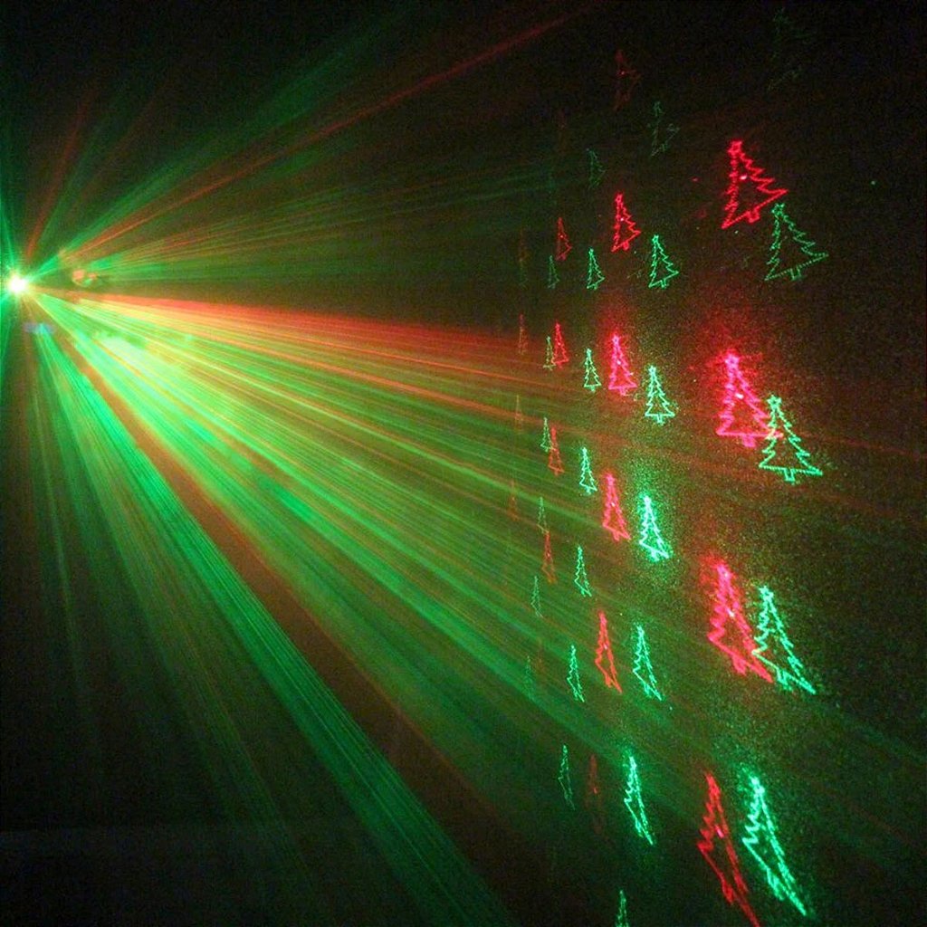 Mini Laser Led Projetor Raio Holográfico Luzes Natal Papai Noel - Imagem 6