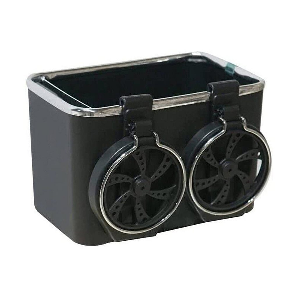 Organizador Porta Objetos Para Carro Veículos Bolso Com Porta Copos Retrátil Porta Trecos - Imagem 5