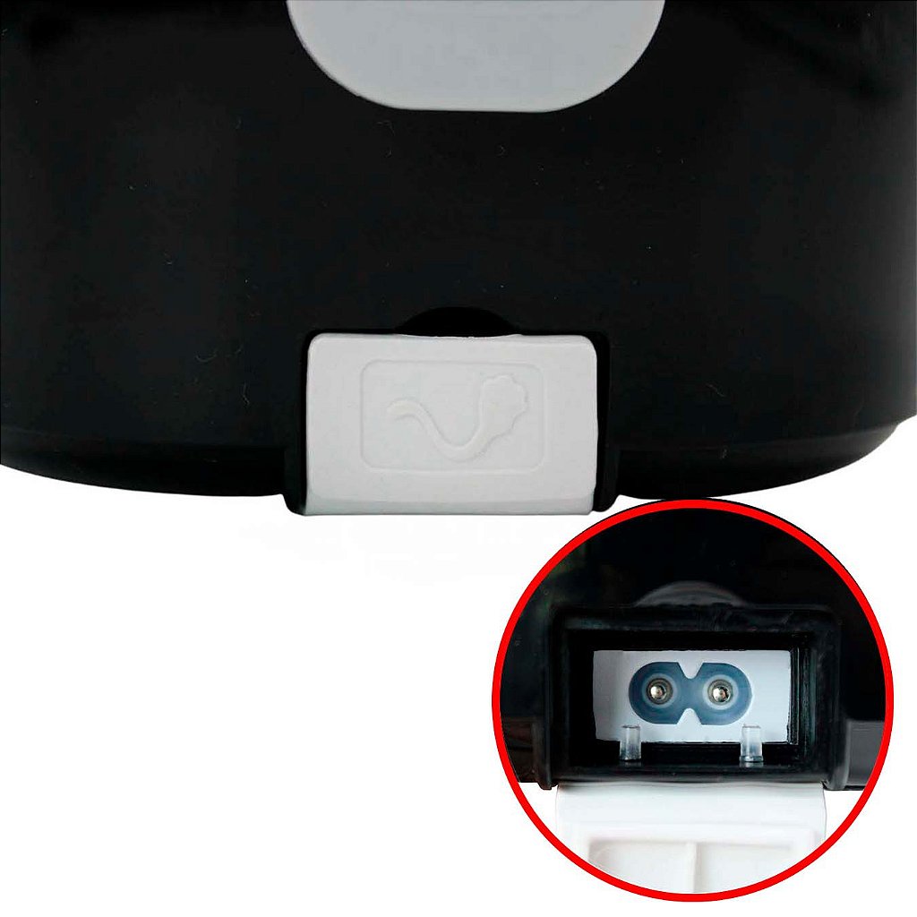 Marmita Térmica Elétrica 1,5L Portátil 220v Tomada e Carro 12v Preto - Imagem 5