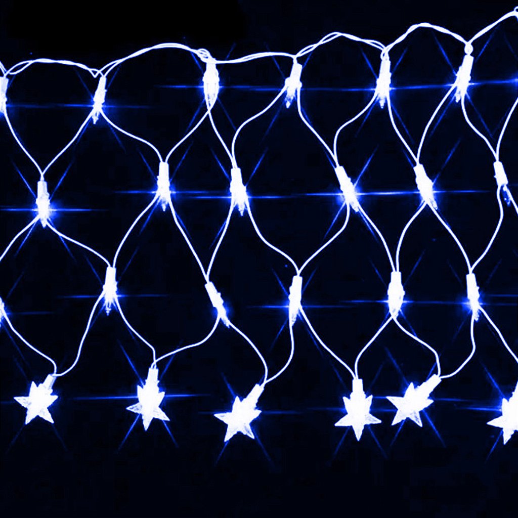 Pisca de LED Rede Com Estrela Na Ponta 120L 3,5x0,5M 8 Modos 110v - Imagem 5