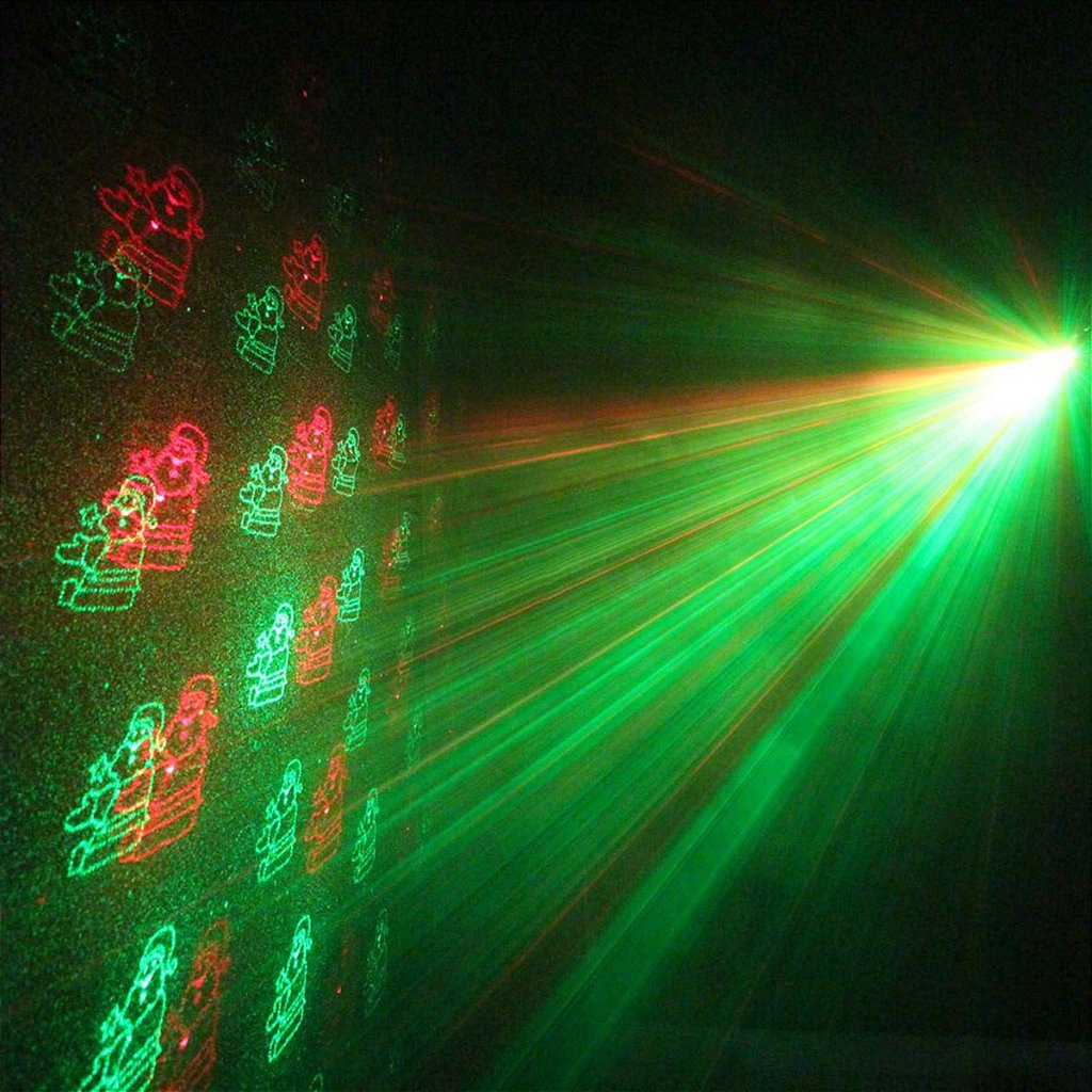 Mini Laser Led Projetor Raio Holográfico Luzes Natal Papai Noel - Imagem 5