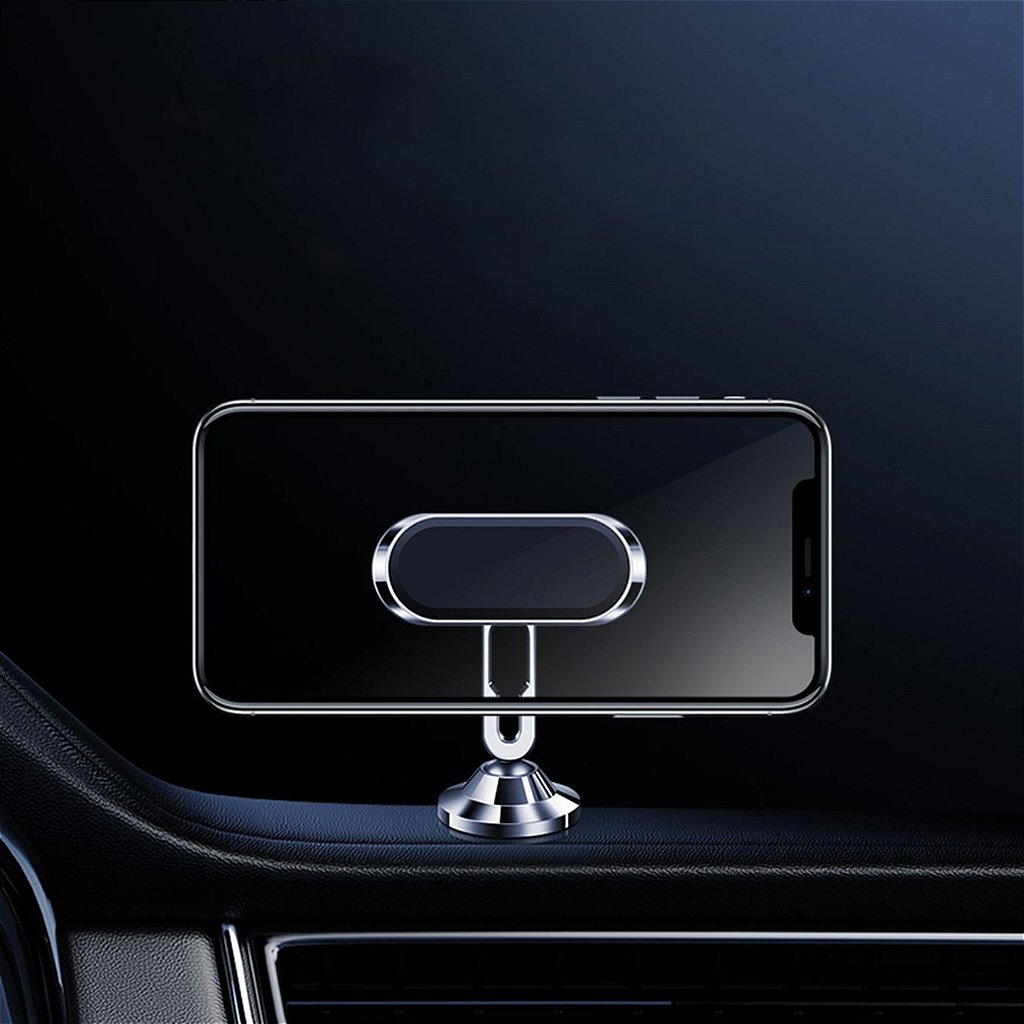 Suporte Celular Automotivo 360° Universal Magnético Para Carro Imã Veicular - Imagem 5