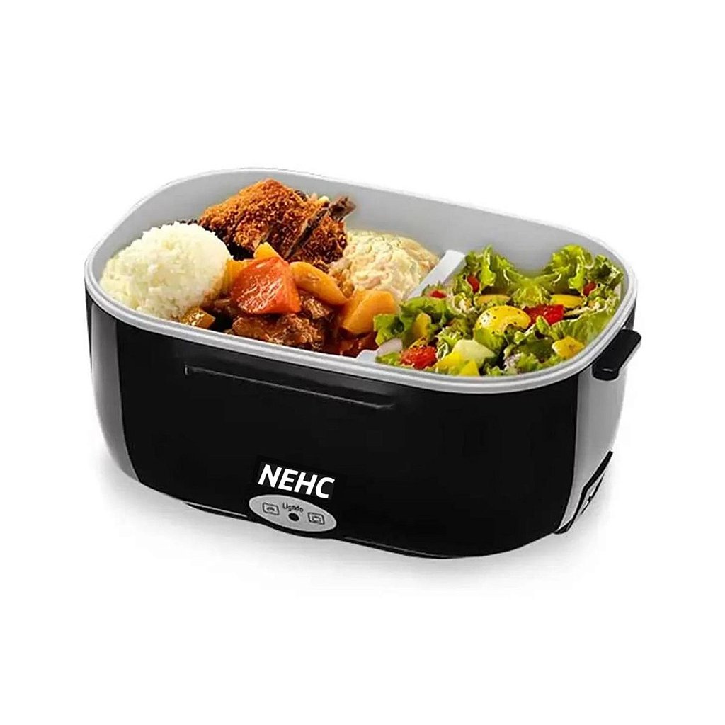 Marmita Térmica Elétrica 1,5L Portátil 220v Tomada e Carro 12v Preto - Imagem 8