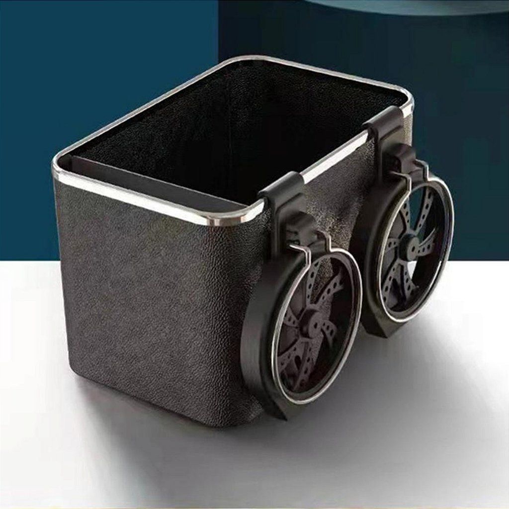 Organizador Porta Objetos Para Carro Veículos Bolso Com Porta Copos Retrátil Porta Trecos - Imagem 4