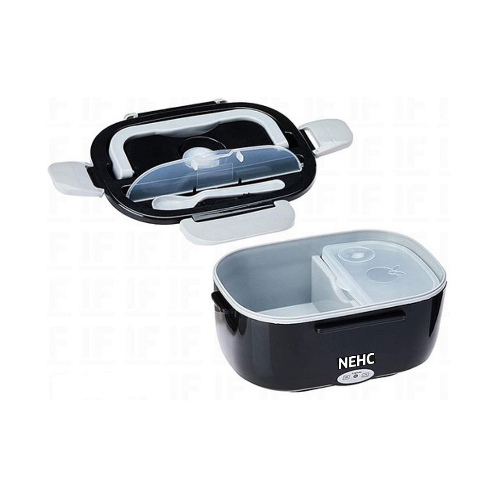 Marmita Térmica Elétrica 1,5L Portátil 220v Tomada e Carro 12v Preto - Imagem 9