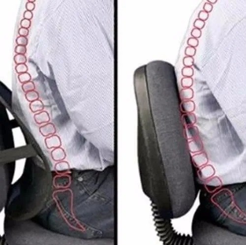 Apoio Suporte Lombar Encosto Postura Ergonômico Para Cadeira - Imagem 4