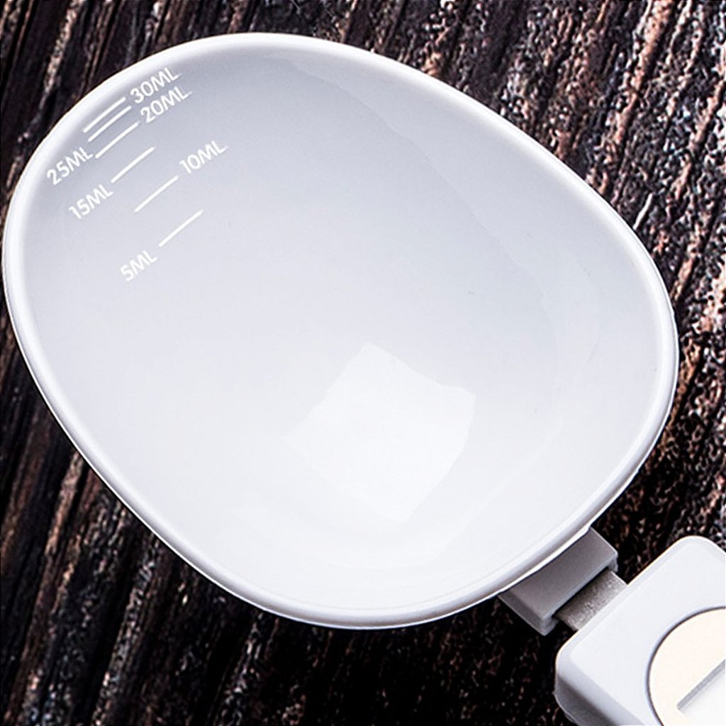 Colher Balança Digital Medidora Dosador Para Restaurante Dieta Receitas - Imagem 5