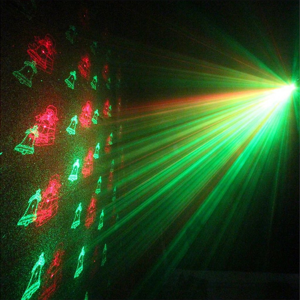 Mini Laser Led Projetor Raio Holográfico Luzes Natal Papai Noel - Imagem 8
