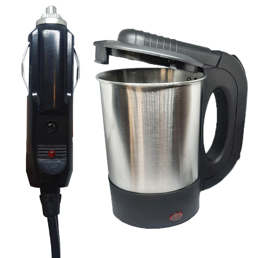Chaleira Elétrica Portátil 12v Carro Chá Café Inox 500 ml - Imagem 6