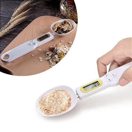 Colher Balança Digital Medidora Dosador Para Restaurante Dieta Receitas - Imagem 6