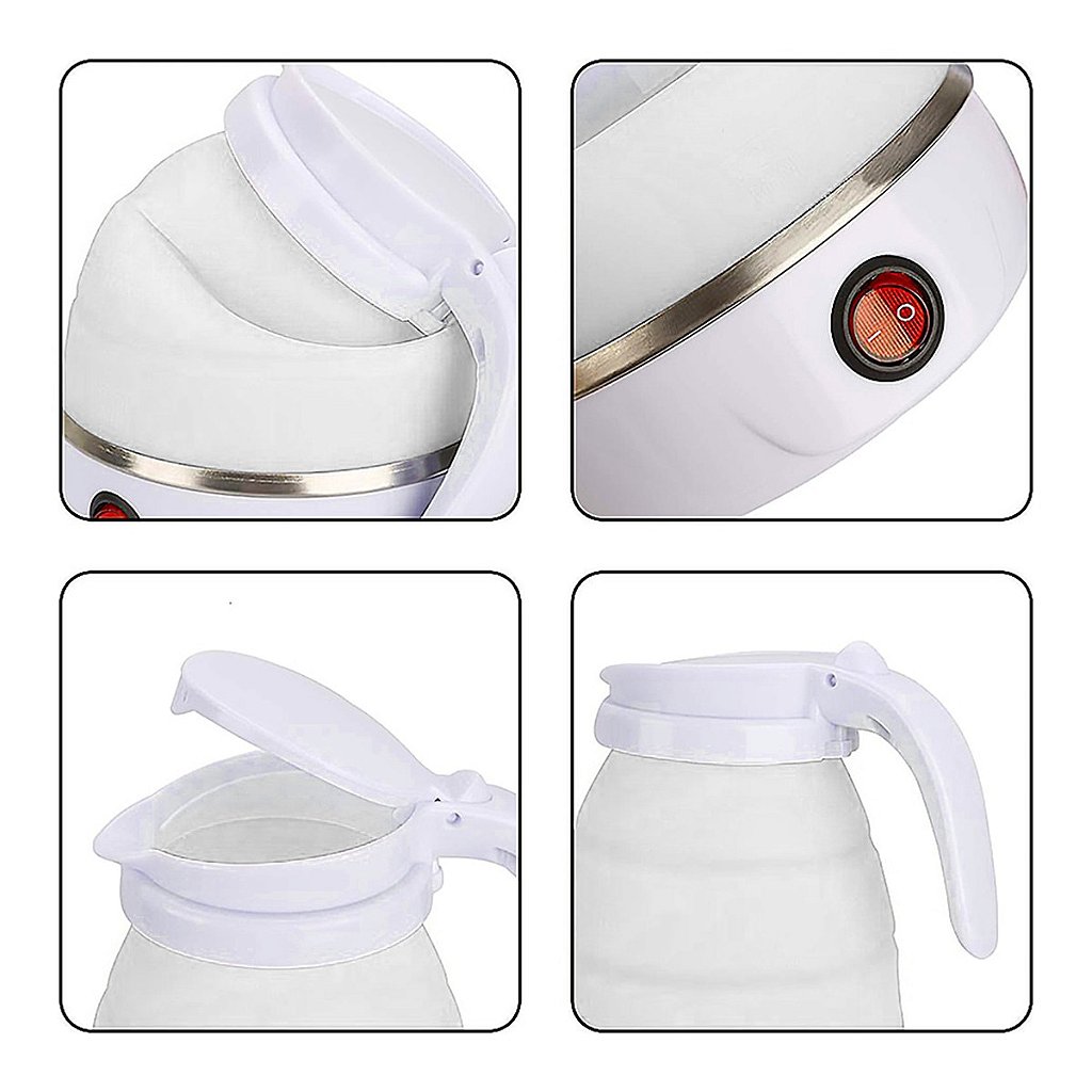 Chaleira Elétrica Dobrável Jarra Bule Silicone 600W 110v 600ml Portátil - Imagem 6