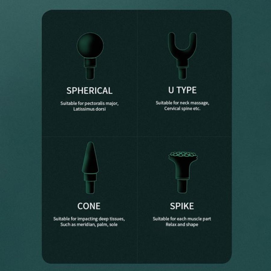 Mini Massageador Muscular Profissional Recarregável Silencioso - Imagem 7