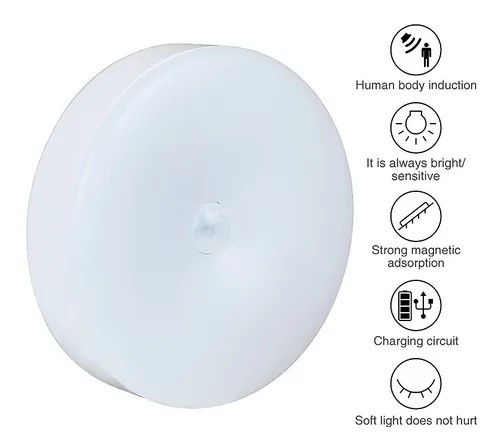 Luminária Led Com Sensor De Movimento Sem Fio Recarregável - Imagem 6